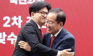'한덕수 단일화' 빗장 연 洪·韓… '슈퍼 빅텐트' 불붙나