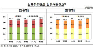 올해 환율 널뛰기에… 외환거래 매일 727억달러 오갔다