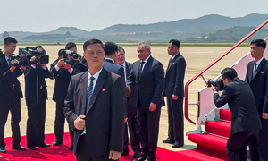 러 쇼이구, 평양서 2주 만에 김정은 다시 만나