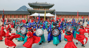 '조선군 헤쳐모여!' 화려한 무예 시연 볼 수 있는 첩종 행사 [한강로 사진관]